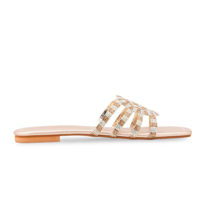 Golden Fancy Slipper For Women FN8090