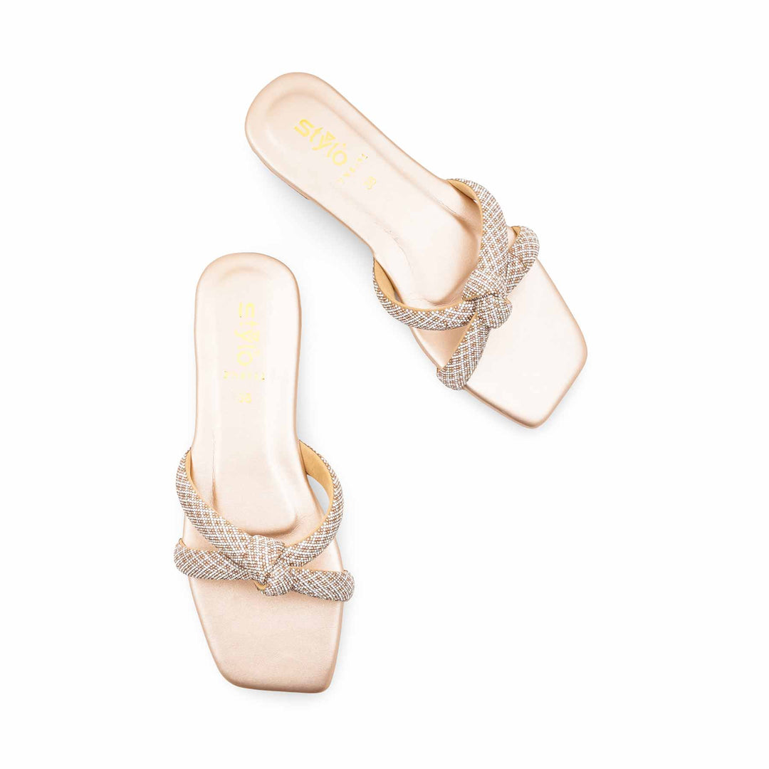Golden Fancy Slipper For Women FN8091