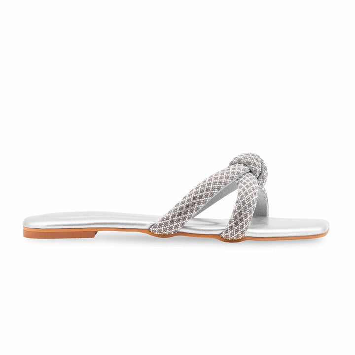 Silver Fancy Women Slipper FN8091