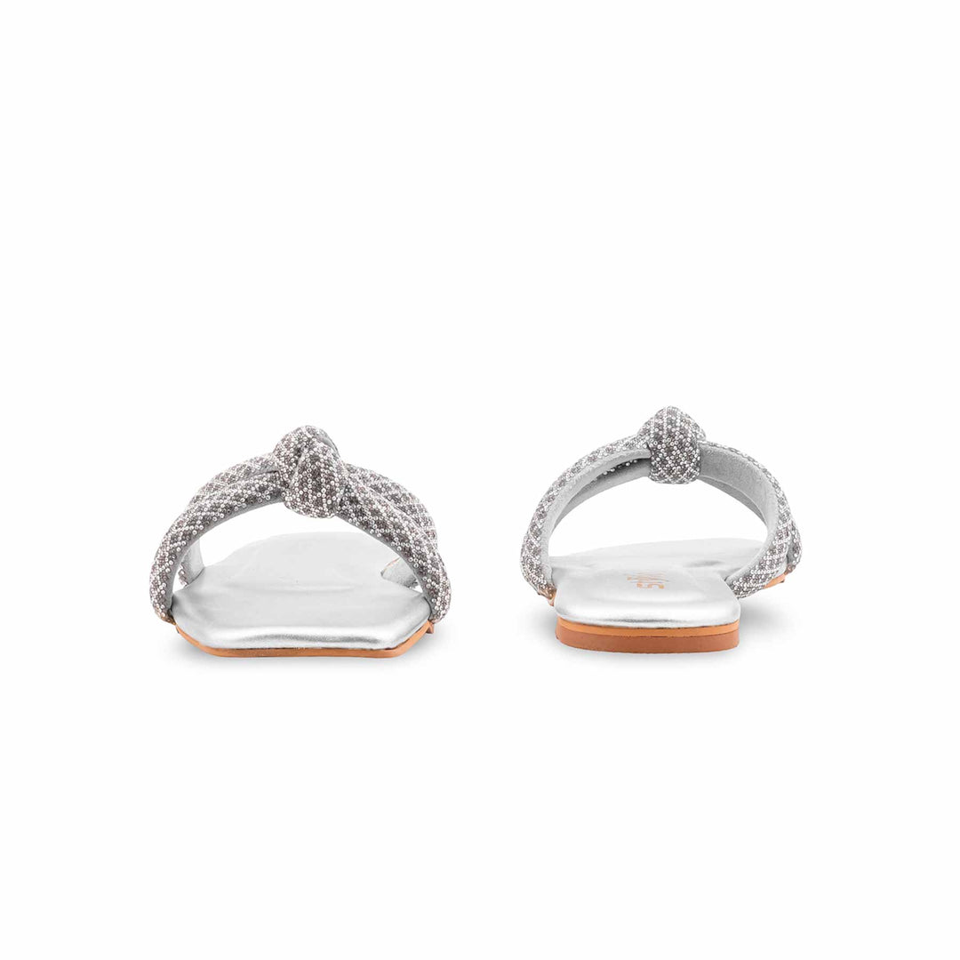 Silver Fancy Women Slipper FN8091