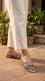Grey Fancy Slipper For Ladies FN8101