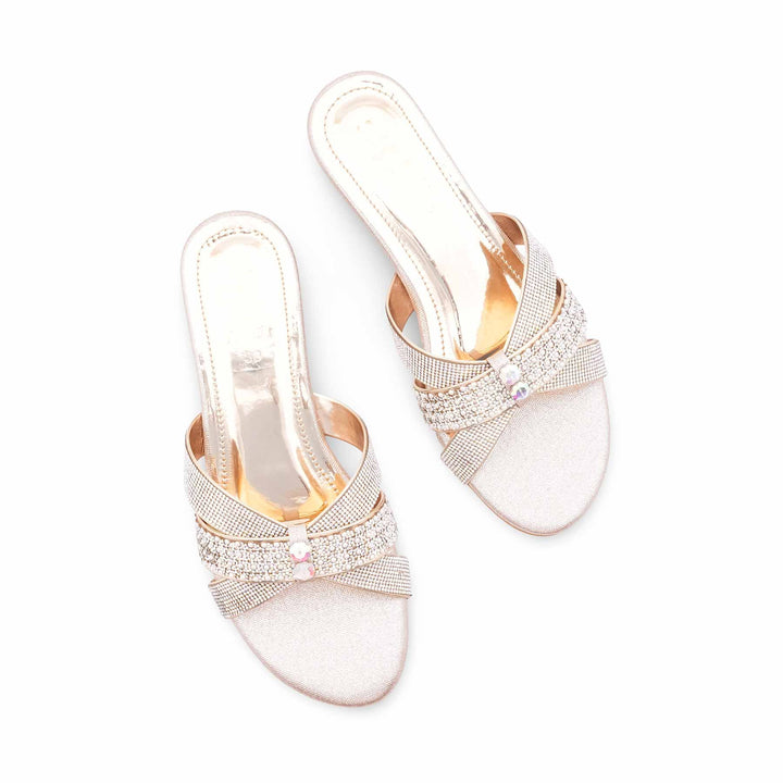 Golden Fancy Slipper For Ladies FN8101
