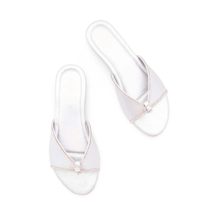 Silver Fancy Women Slipper FN8102