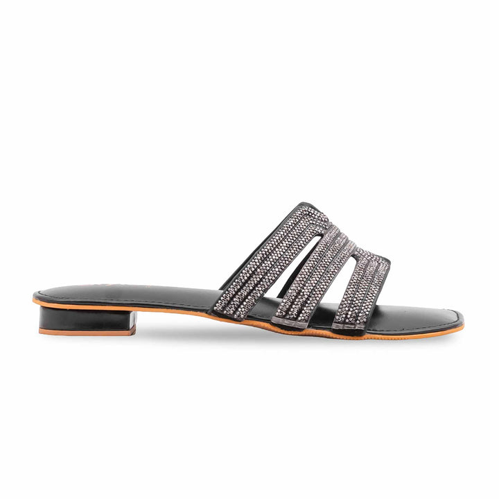 Black Fancy Women Slipper FN8106