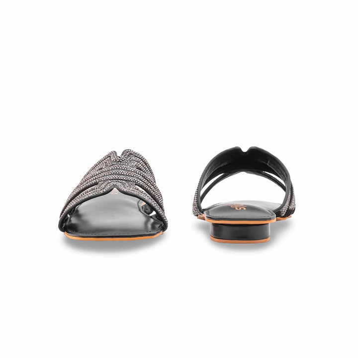 Black Fancy Women Slipper FN8106