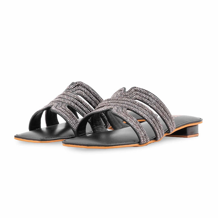 Black Fancy Women Slipper FN8106