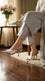 Silver Fancy Slipper For Women FN8110