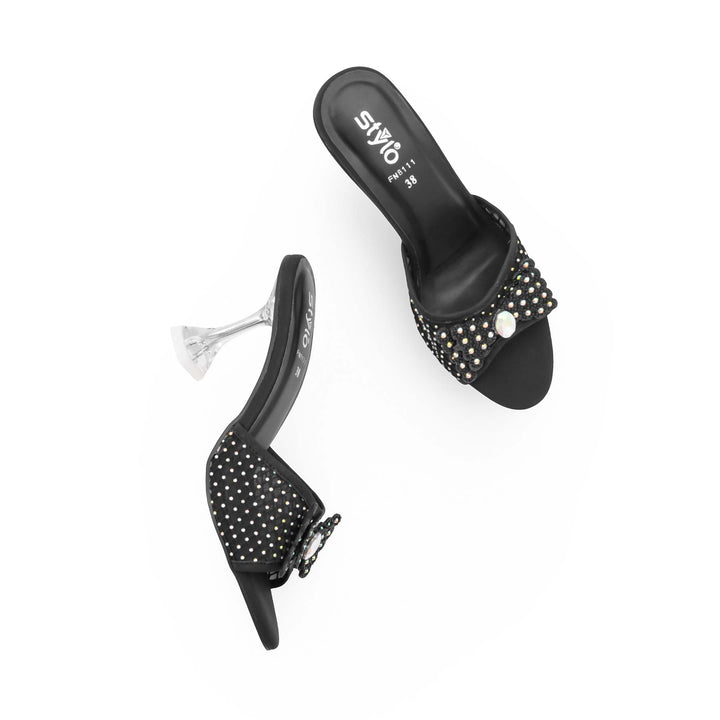 Black Fancy Women Slipper FN8111