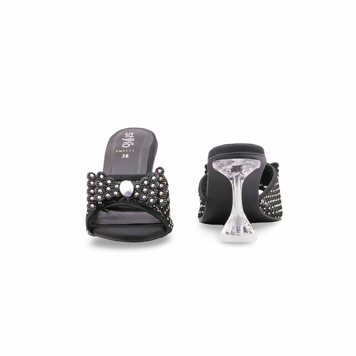Black Fancy Women Slipper FN8111