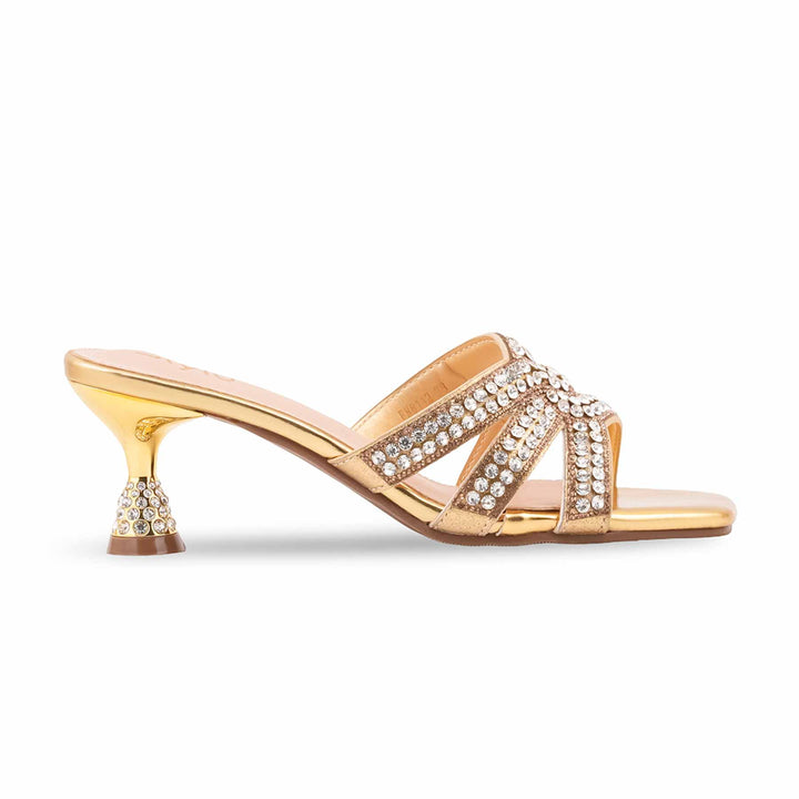 Golden Fancy Slipper For Women FN8112