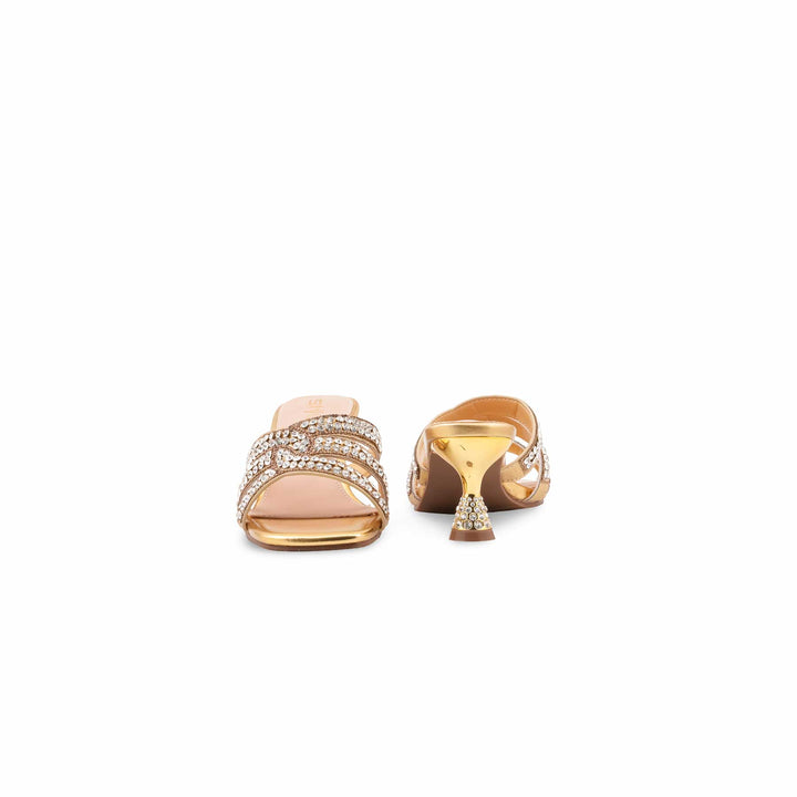 Golden Fancy Slipper For Women FN8112
