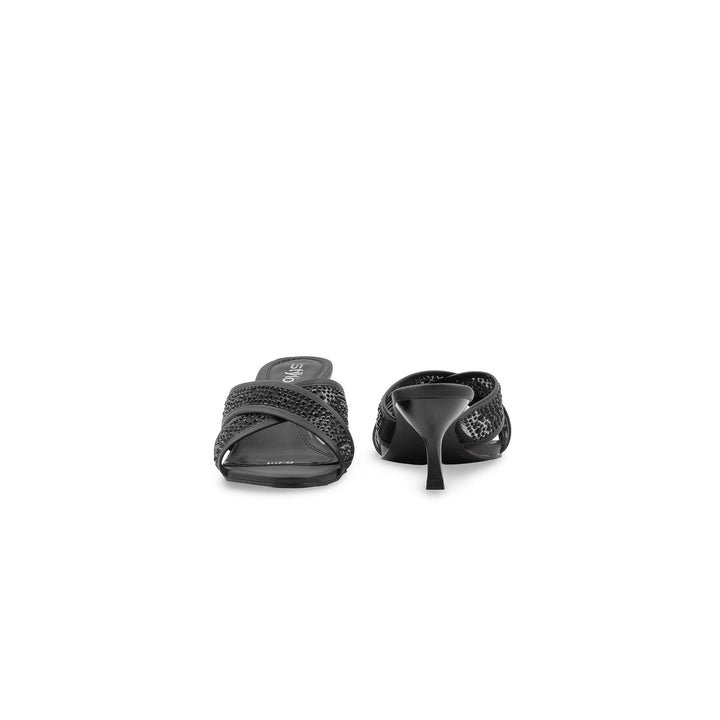 Black Fancy Slipper For Women FN8114