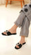 Black Fancy Slipper For Women FN8128