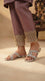Silver Fancy Slipper For Women FN8163