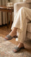 Grey Fancy Slipper For Women FN8233