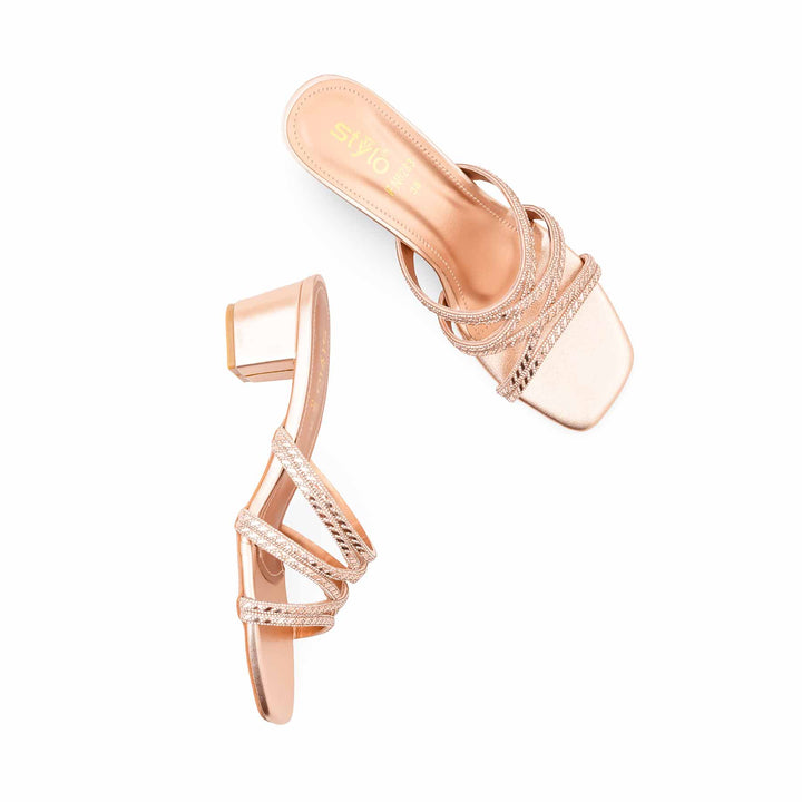 Peach Fancy Slipper For Ladies FN8283