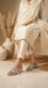 Silver Fancy Slipper For Women FN8296