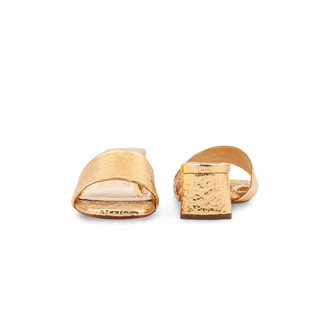 Golden Fancy Slipper For Women FN8306