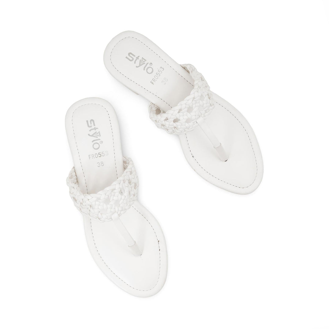 White Formal Chappal FR0553