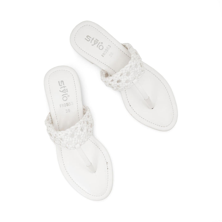 White Formal Chappal FR0553