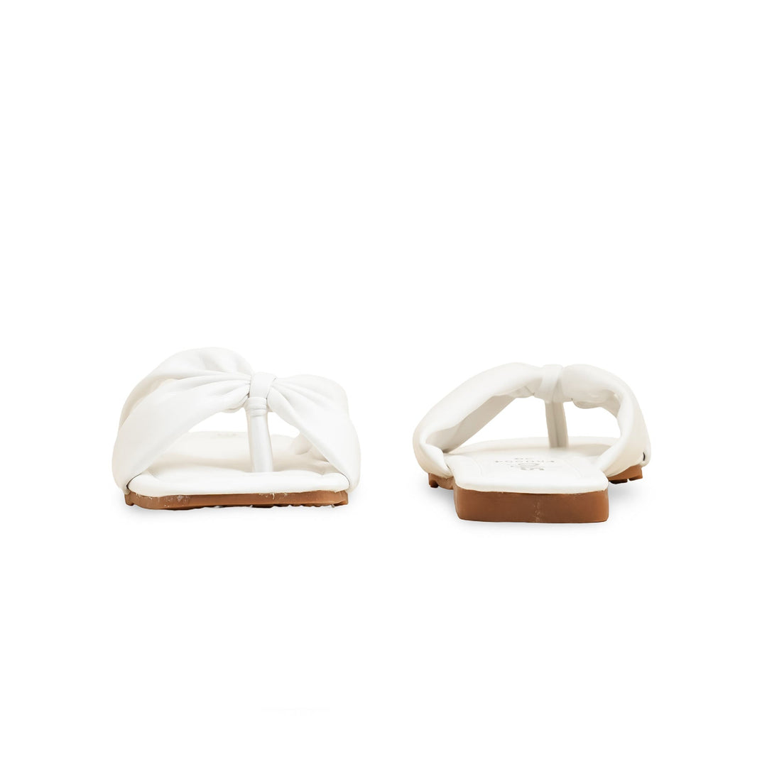 White Formal Ladies Chappal FR0554