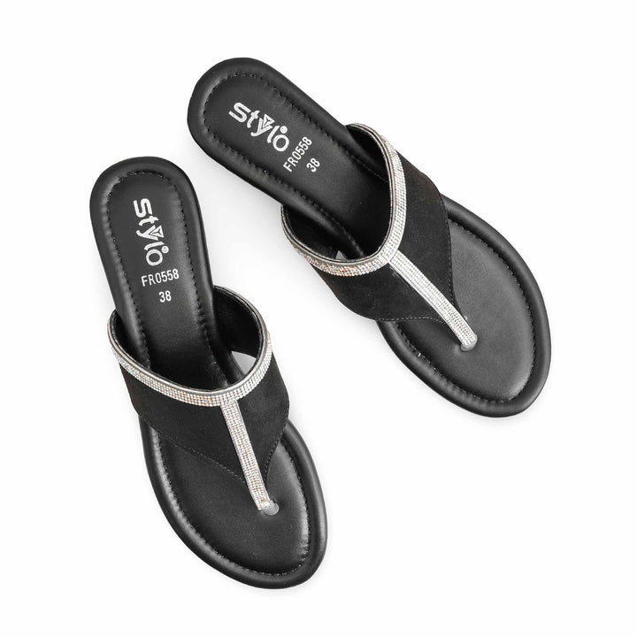 Black Formal Chappal FR0558