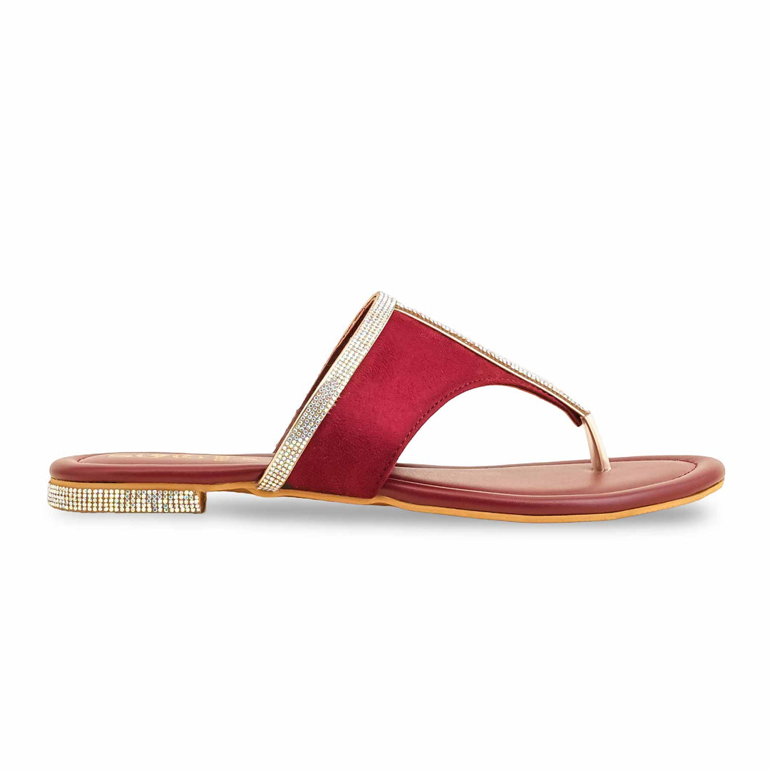 Maroon Formal Chappal Fr0558