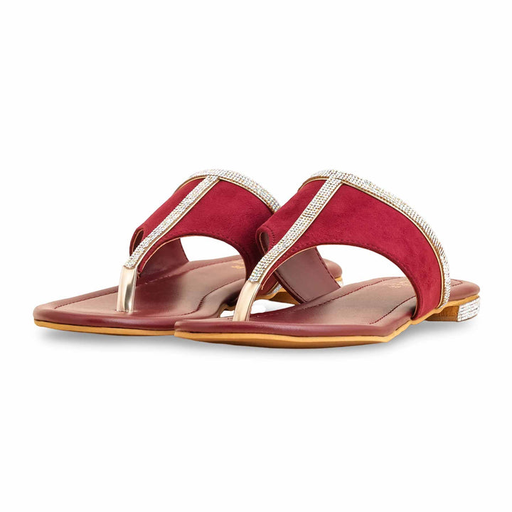 Maroon Formal Chappal Fr0558