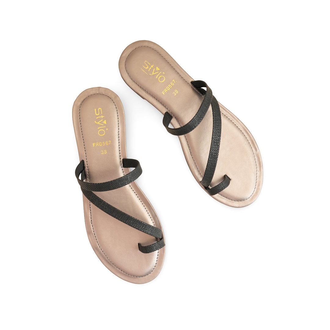 Black Formal Chappal FR0567