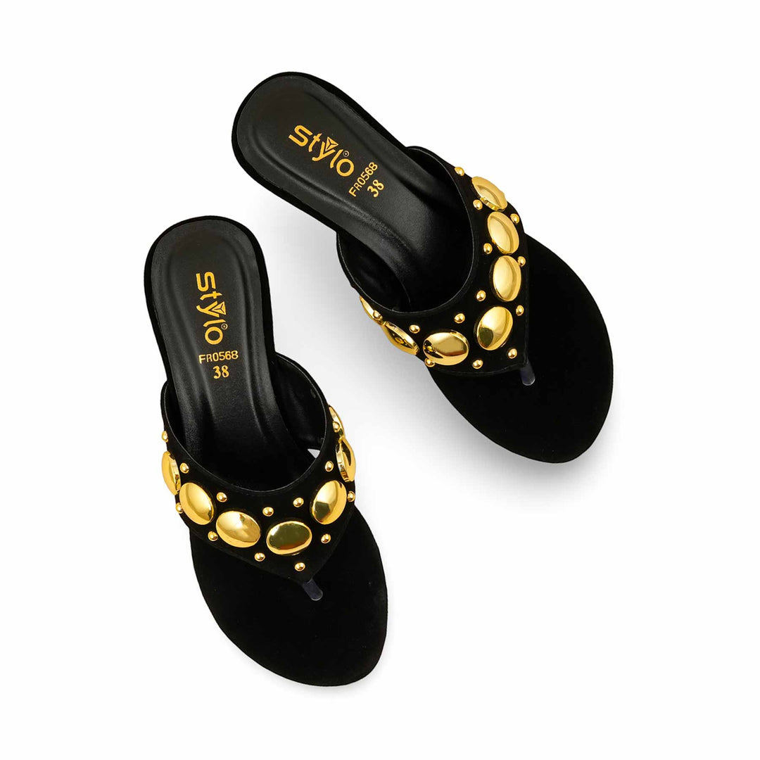Black Formal Chappal FR0568