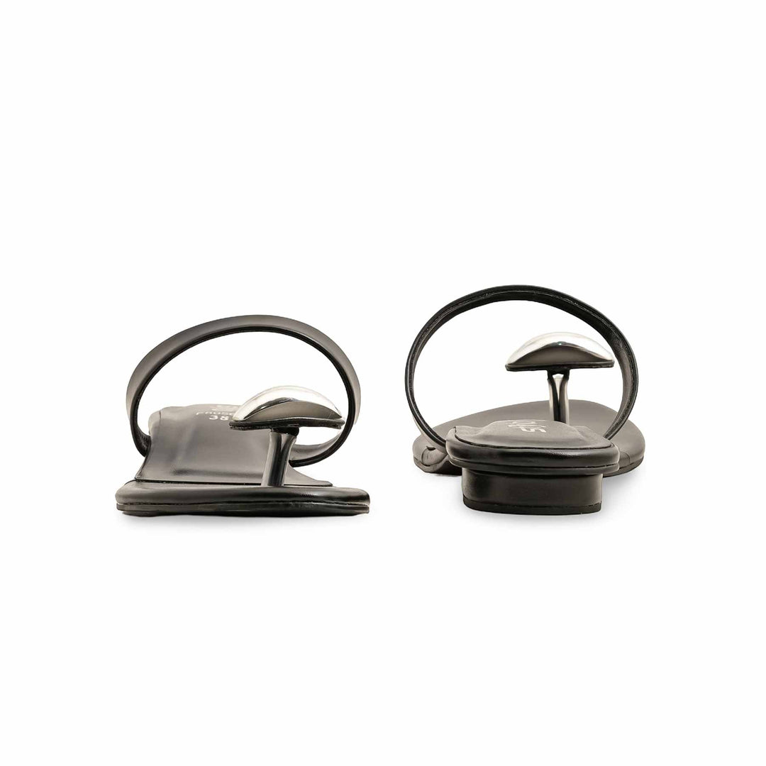 Black Formal Chappal For Ladies FR0569