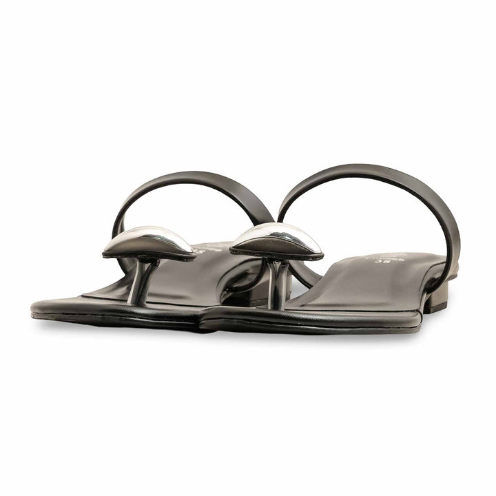 Black Formal Chappal For Ladies FR0569