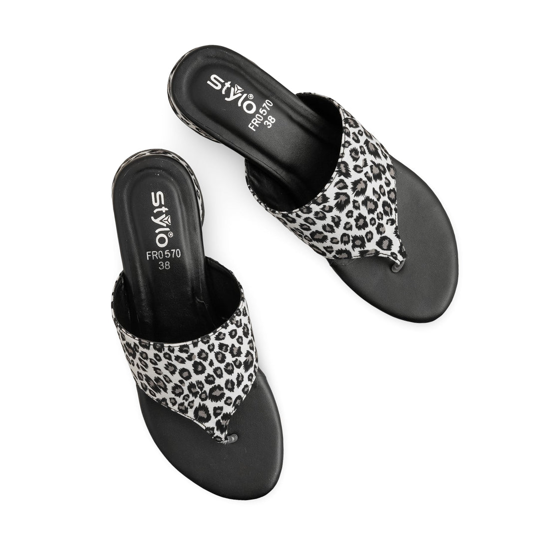 Black Formal Chappal For Women FR0570