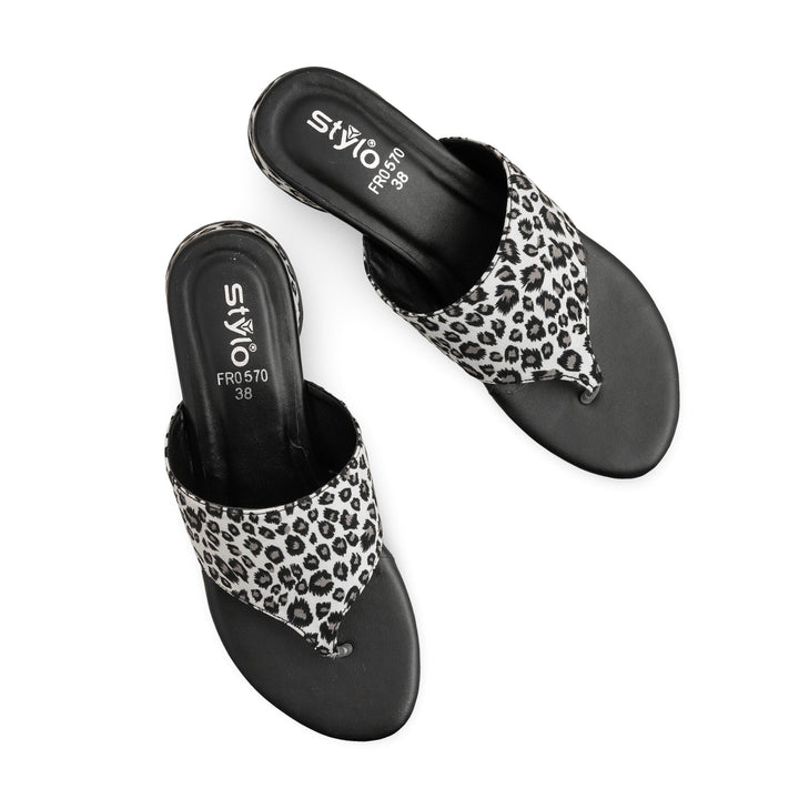 Black Formal Chappal For Women FR0570