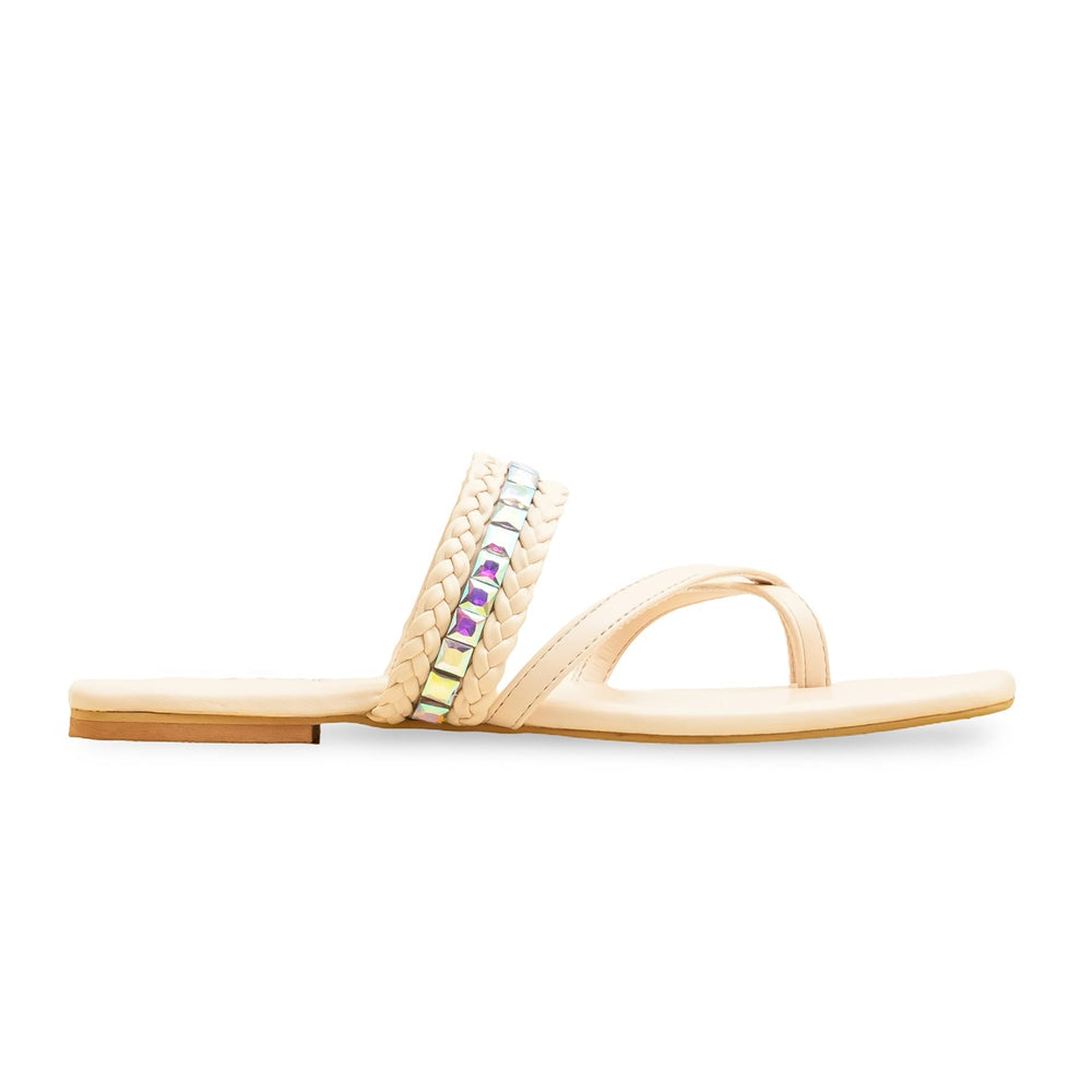 Cream Formal Chappal FR0571