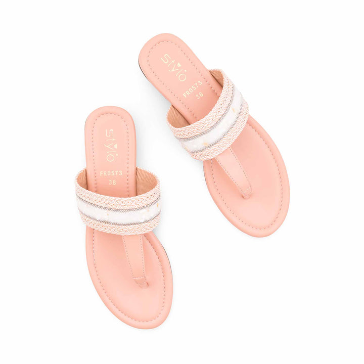 Pink Formal Chappal For Women FR0573