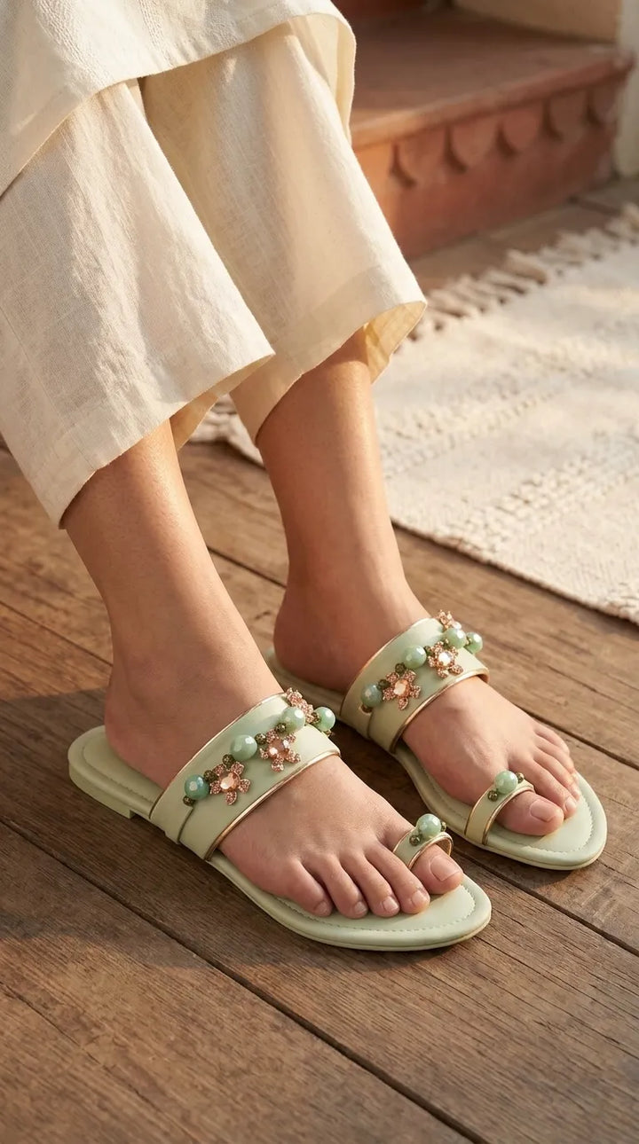 PISTAGREEN Formal Chappal For Women FR0579