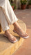 Beige Formal Chappal For Ladies FR0581