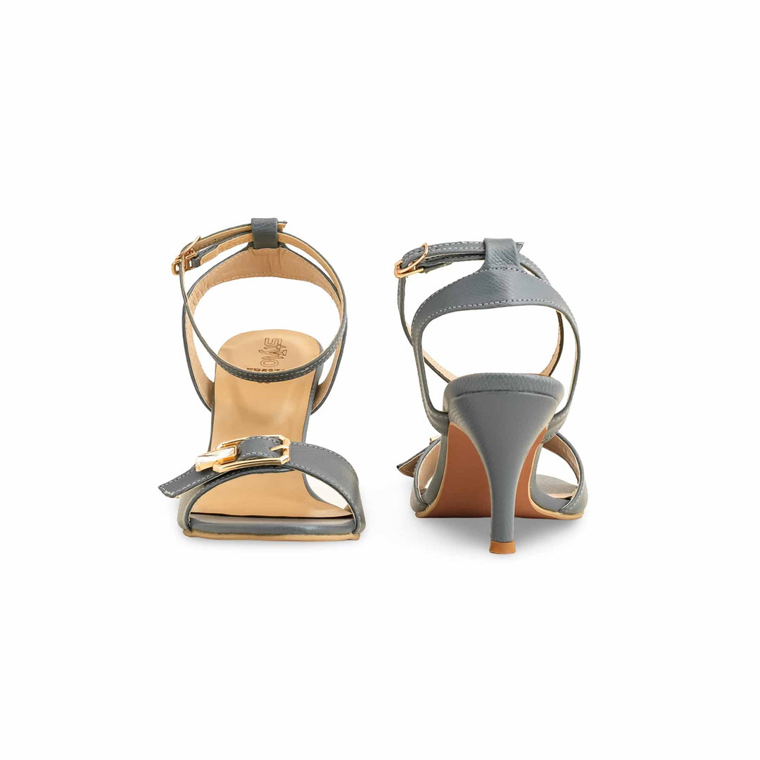 Grey Formal Sandal For Women FR5371