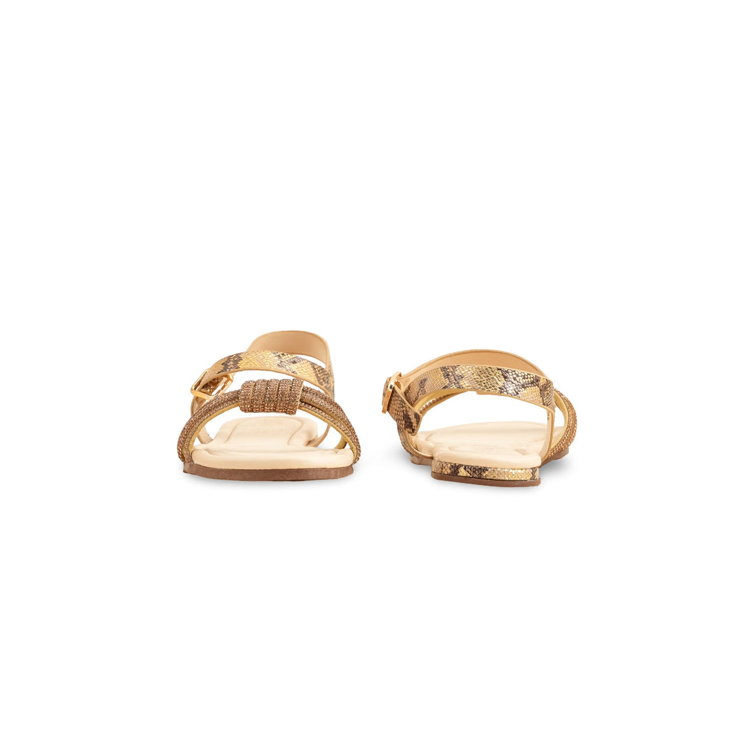Golden Formal Sandal FR5393