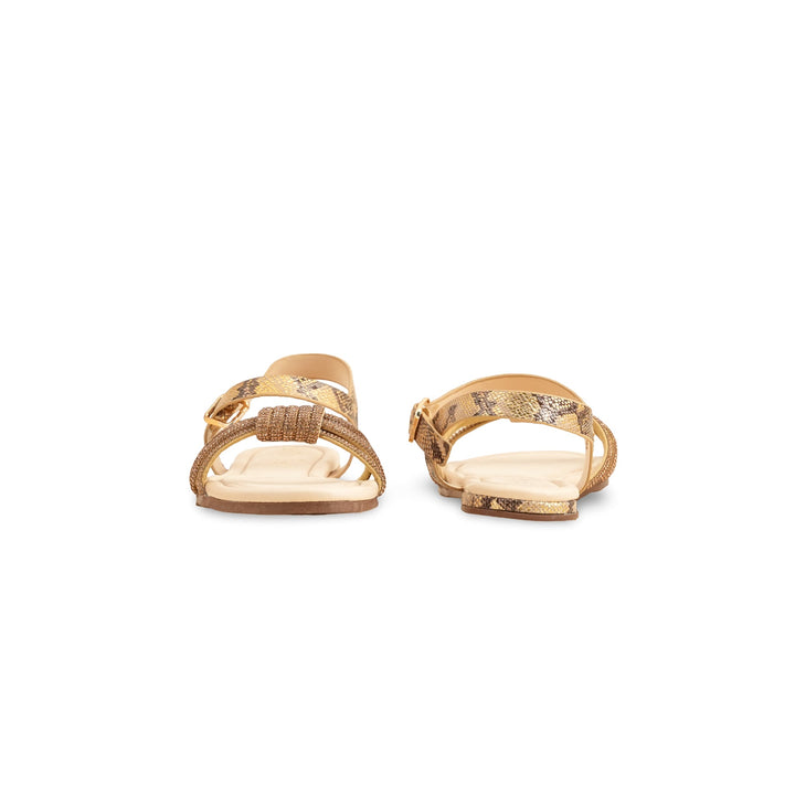 Golden Formal Sandal FR5393