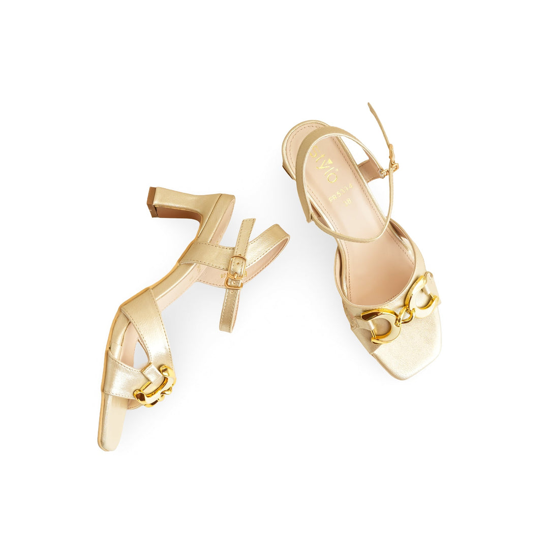 Golden Formal Sandal FR5394
