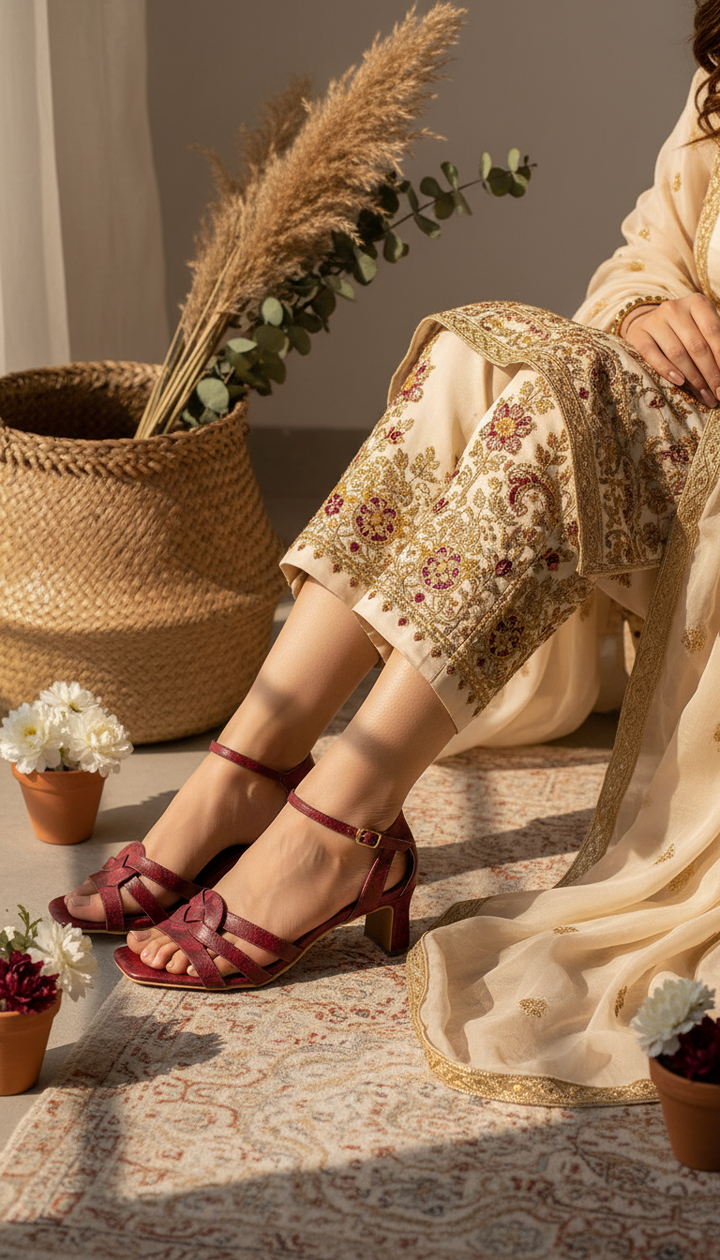 Maroon Formal Sandal FR5398