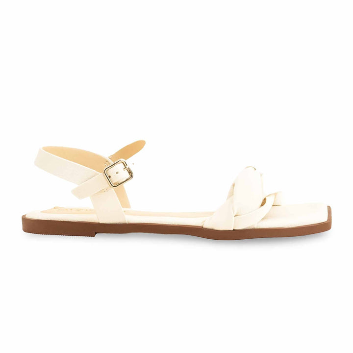 Cream Formal Sandal For Ladies FR5416