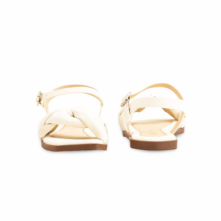 Cream Formal Sandal For Ladies FR5416