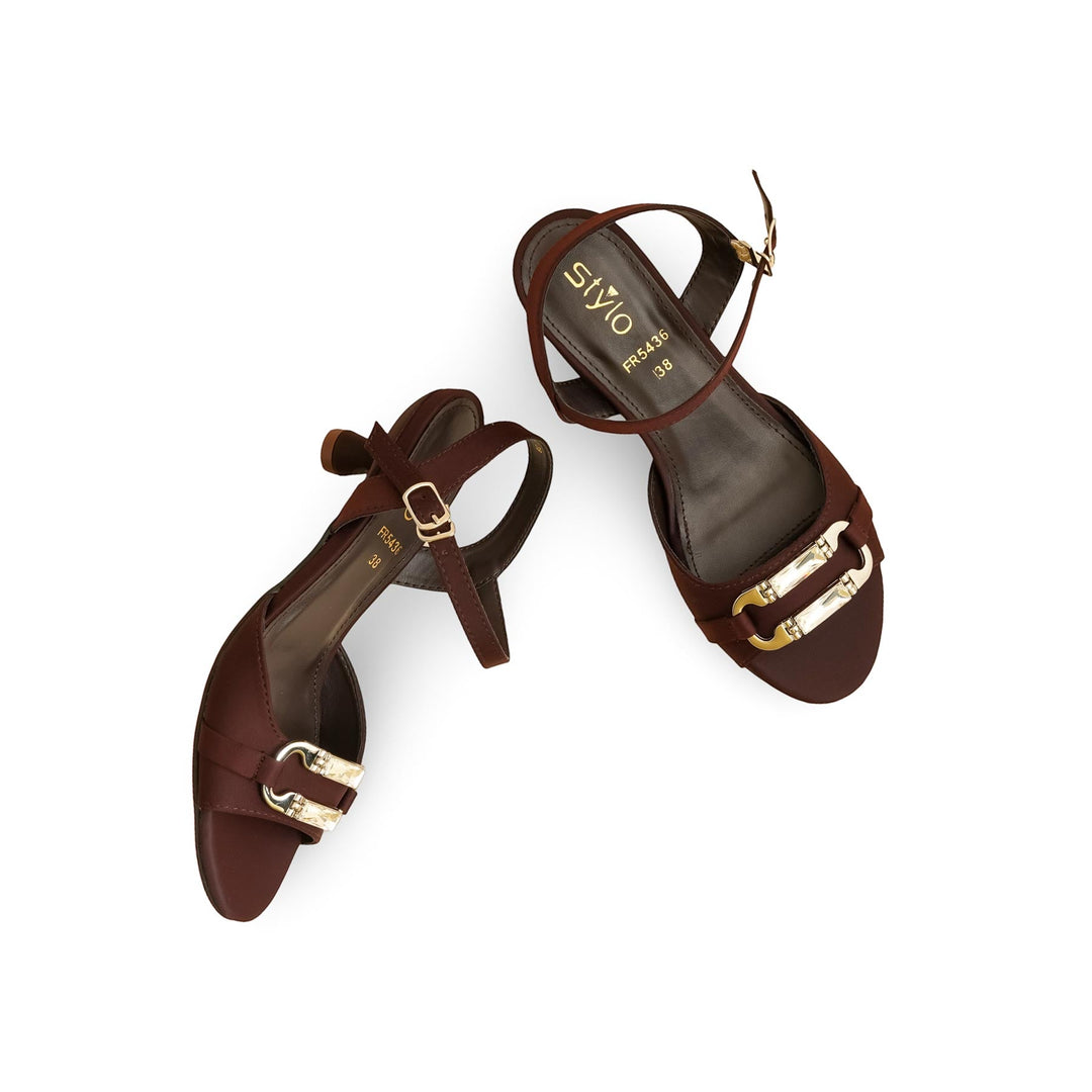 Brown Formal Sandal For Women FR5436