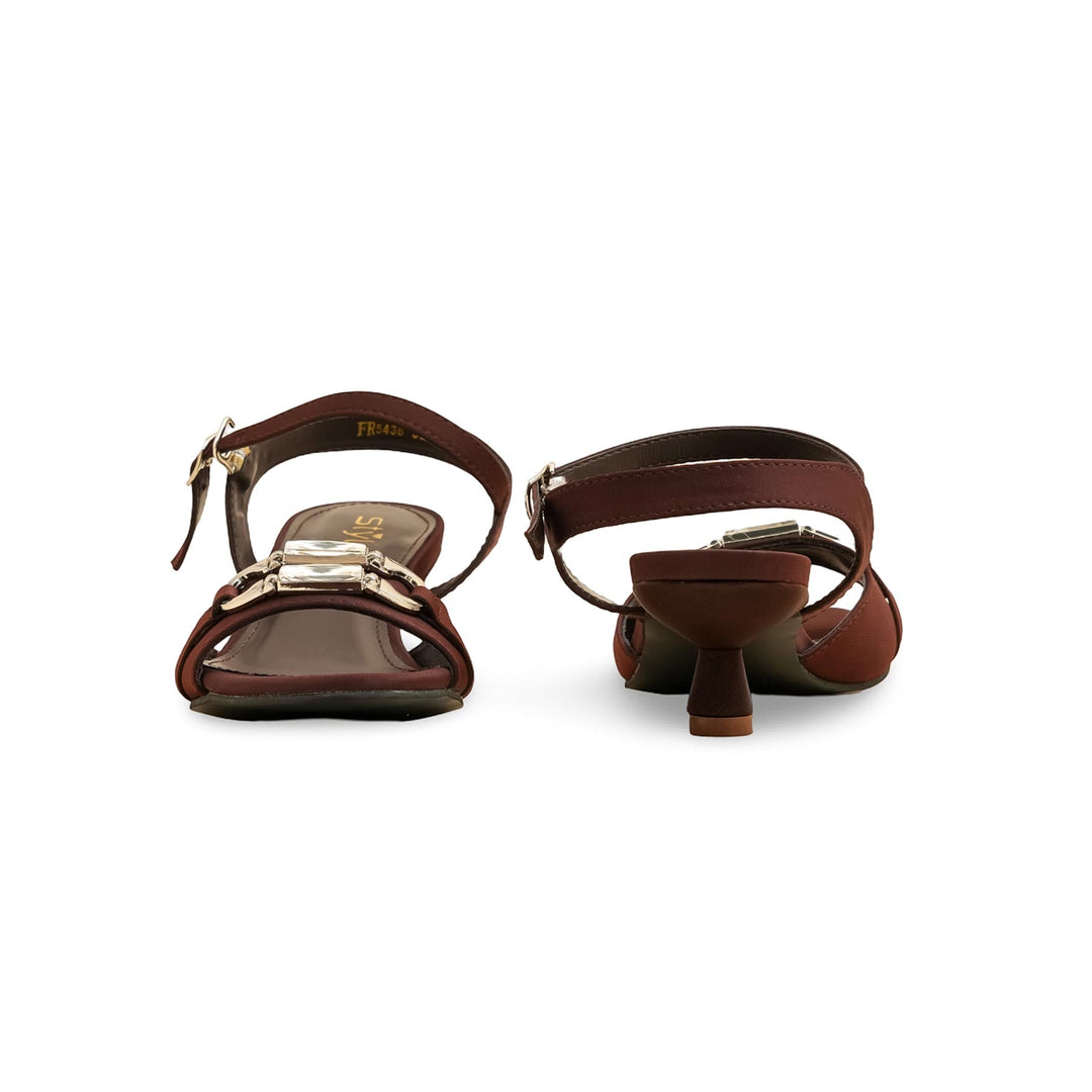 Brown Formal Sandal For Women FR5436