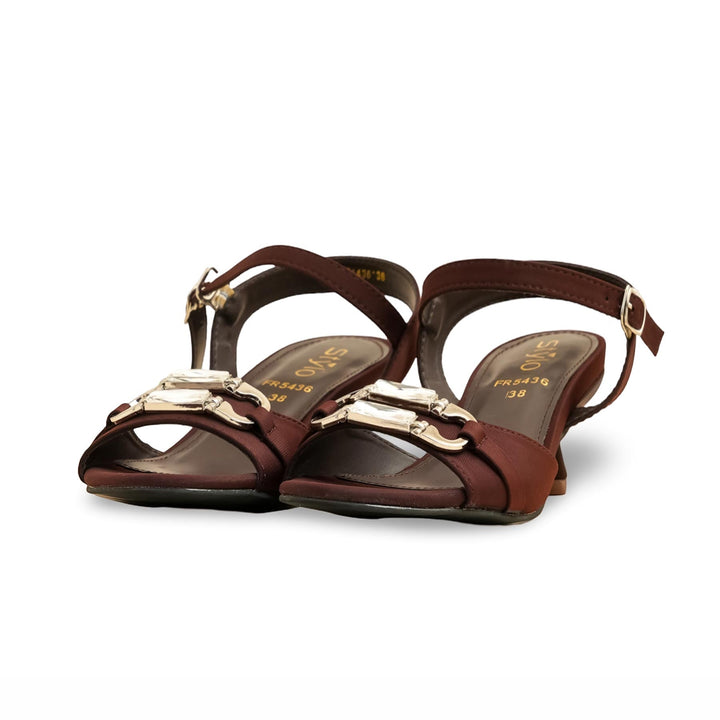 Brown Formal Sandal For Women FR5436