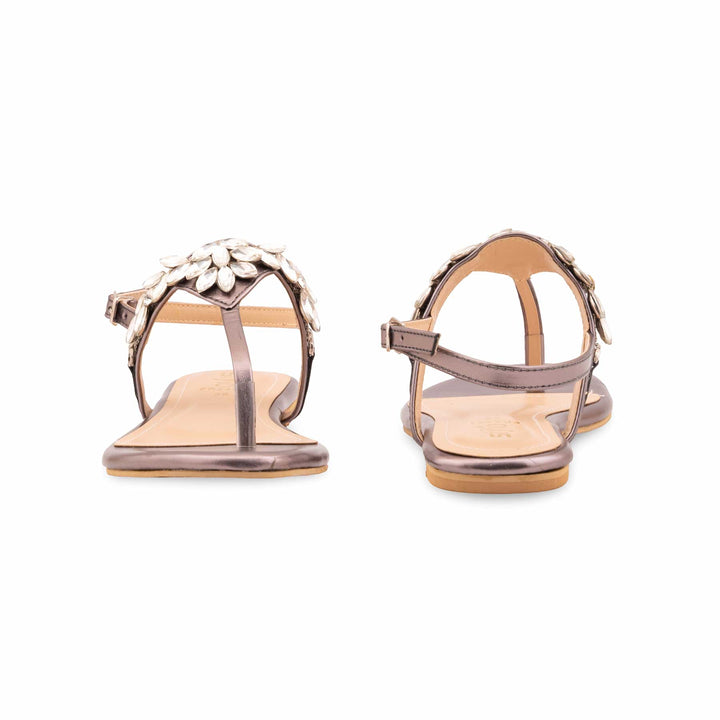 Grey Formal Sandal For Women FR5491
