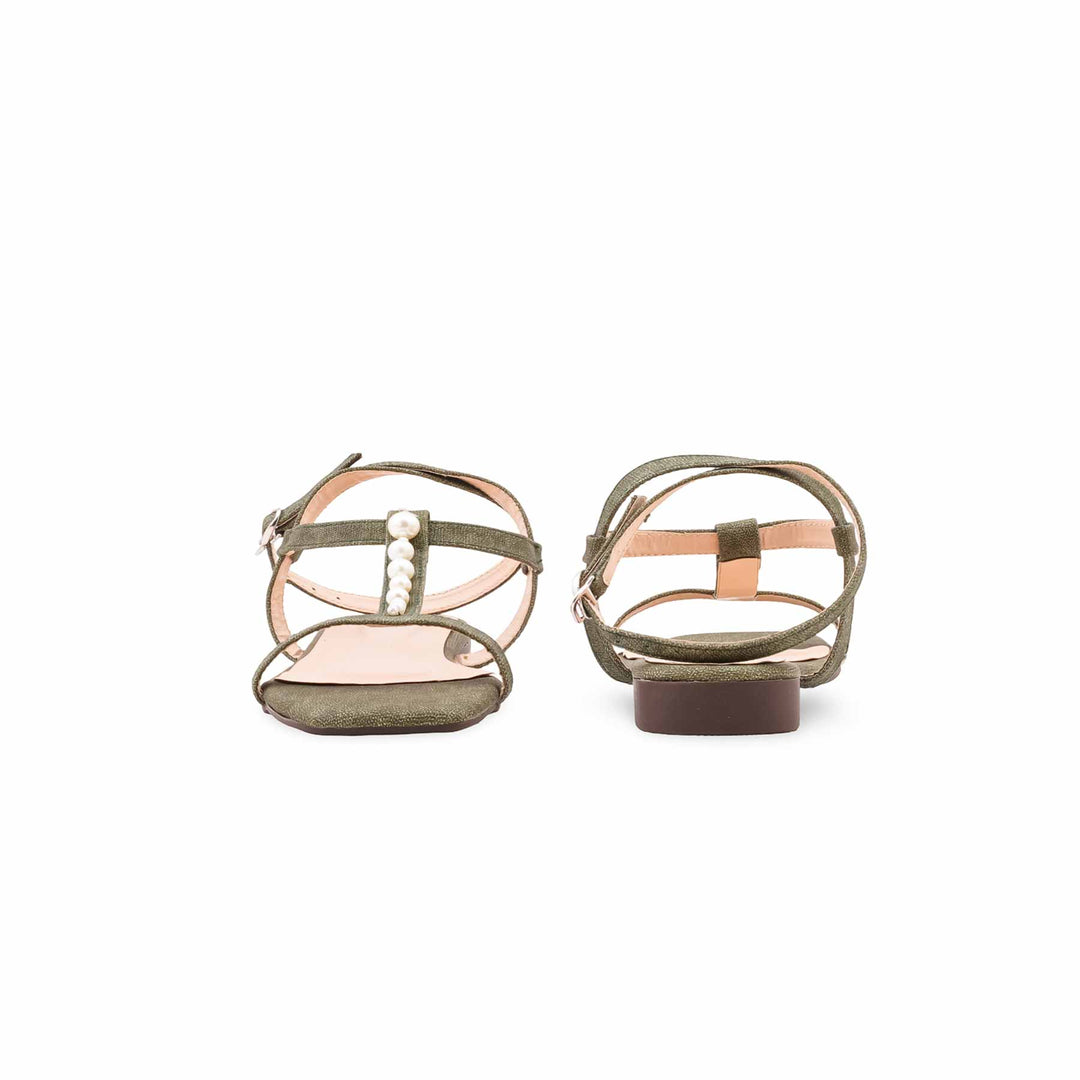 Green Formal Sandal For Ladies FR5493